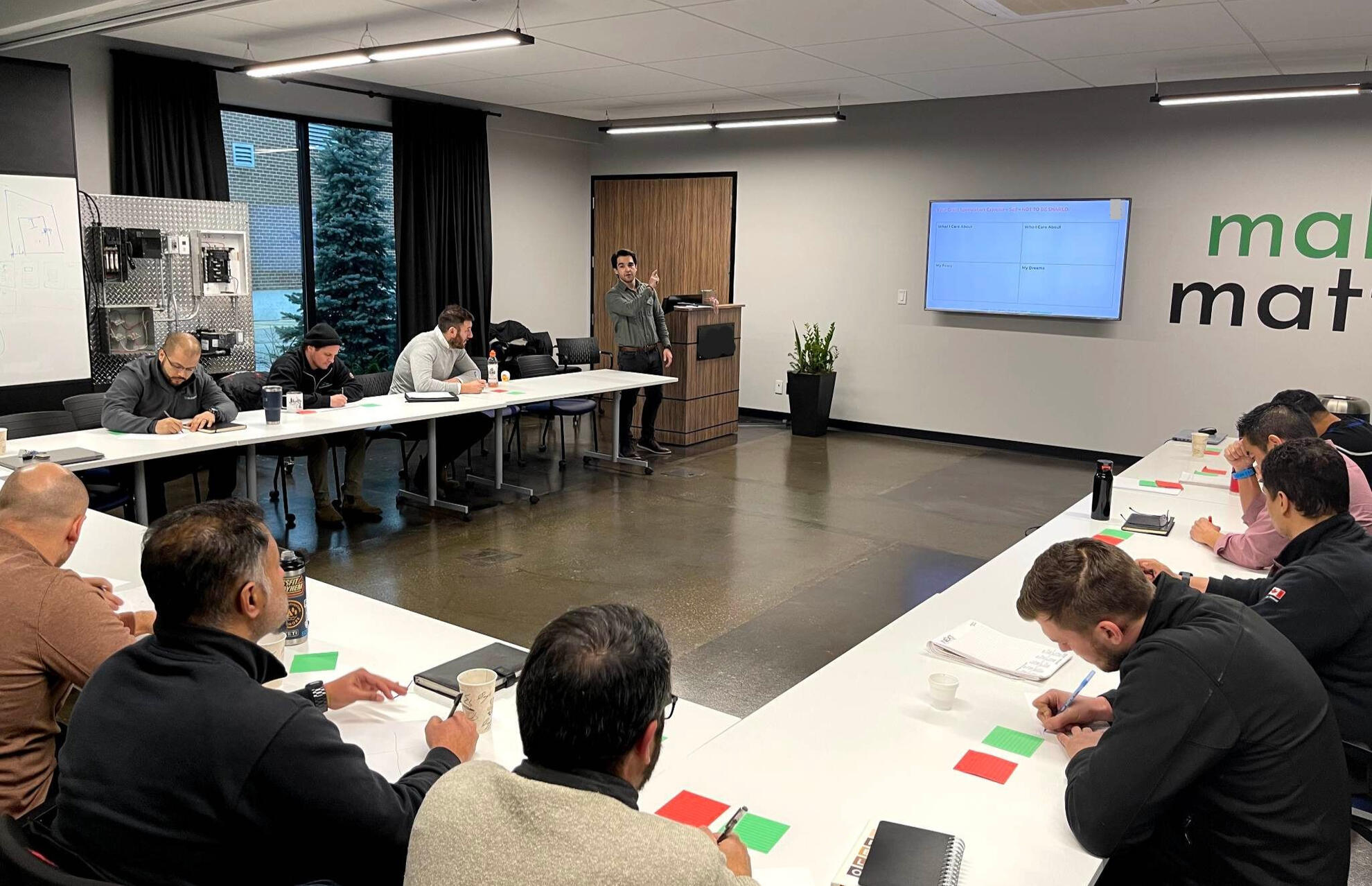 photo of David Rashty facilitating